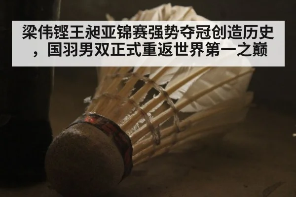 梁伟铿王昶亚锦赛强势夺冠创造历史，国羽男双正式重返世界第一之巅